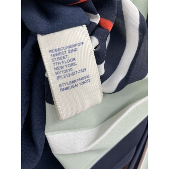 Rebecca Minkoff Madeline Pleated Skirt Striped A-Line Size 10 NWT $228 - Picture 8 of 10